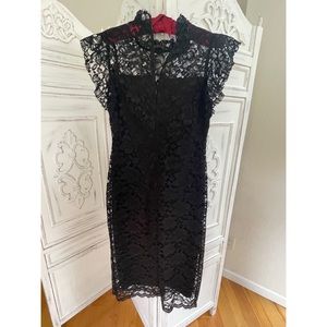 🖤NWOT Enfocus Studio Dres Black Lace All Over